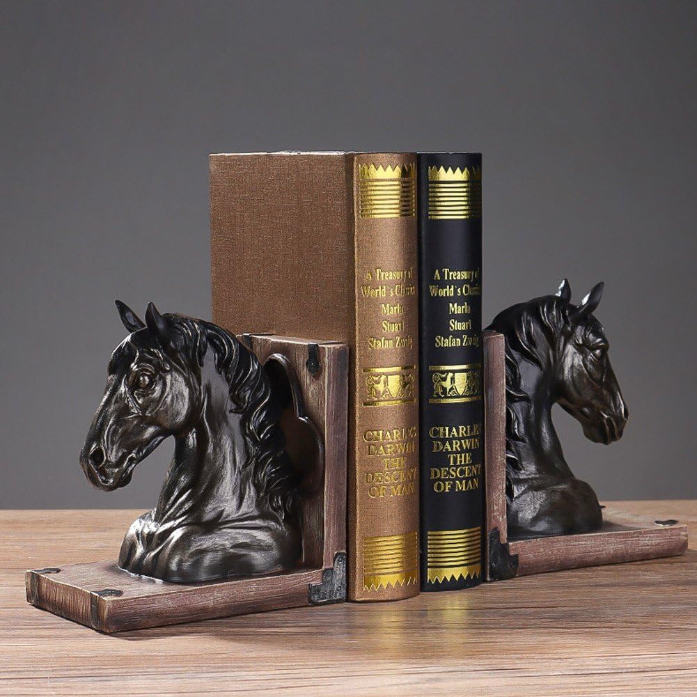 Horse Head Bookend Vintage Horse Head Statue Decorative Bookend